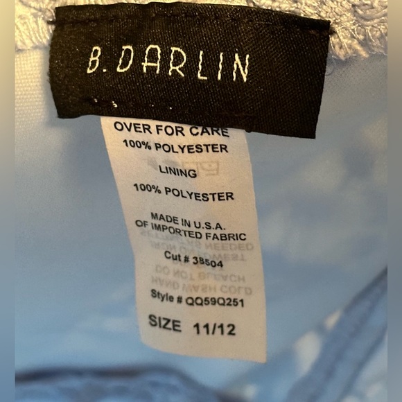 ⚡️B. Darlin Dress⚡️ Pale blue with embroidered flower design. - Picture 6 of 8